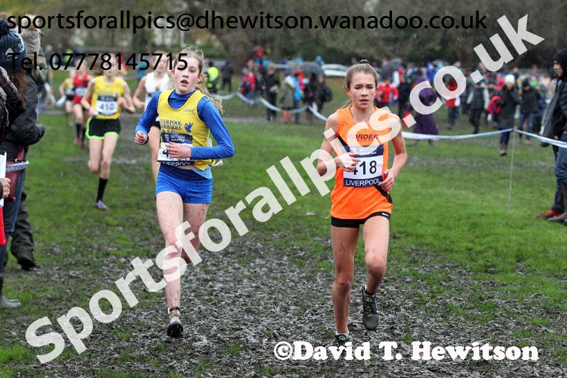 Girls under-15s, British Athletics Liverpool Cross Challenge, Sefton Park, Liverpool. Photo: David T. Hewitson/Sports for All Pics